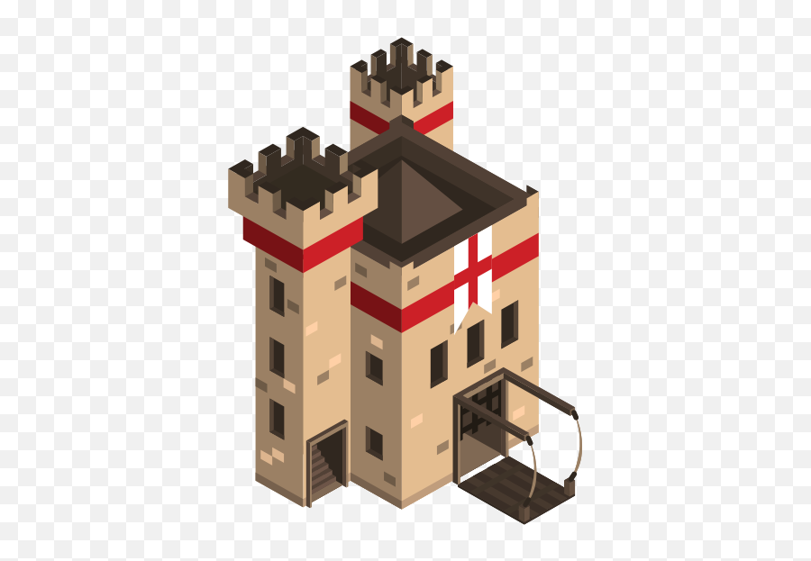 Isometric Castle - Castle Isometric Emoji,Castle Book Emoji