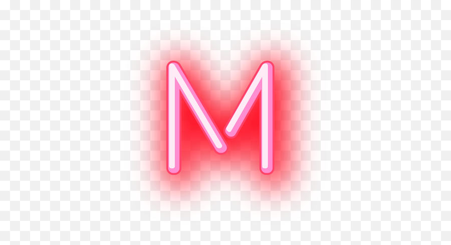 Letterm Letter Neonletter M Neon - Neon Letters Png M Emoji,Letter M Emoji