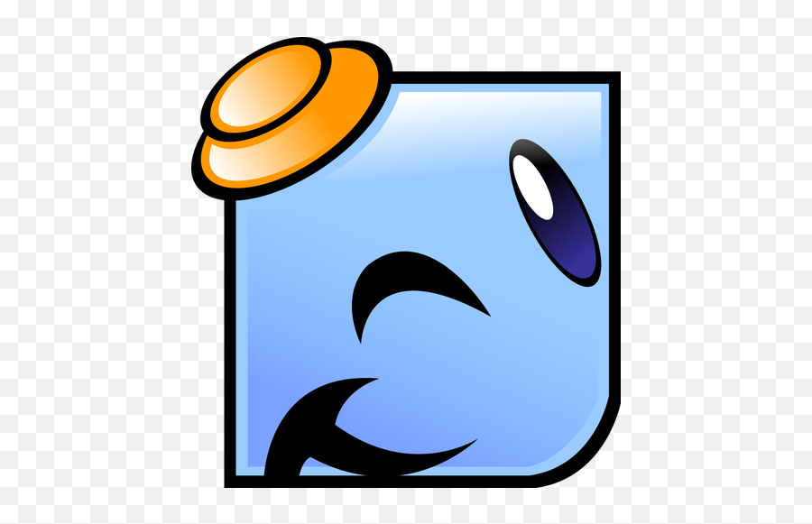 Blue Winking Smile - Emoticon Emoji,House Emoji