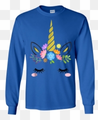 Floral Unicorn Face Halloween T Emoji