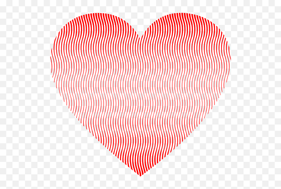 Wavy Heart Line Art - Heart Emoji,Heart Emojis For Twitter