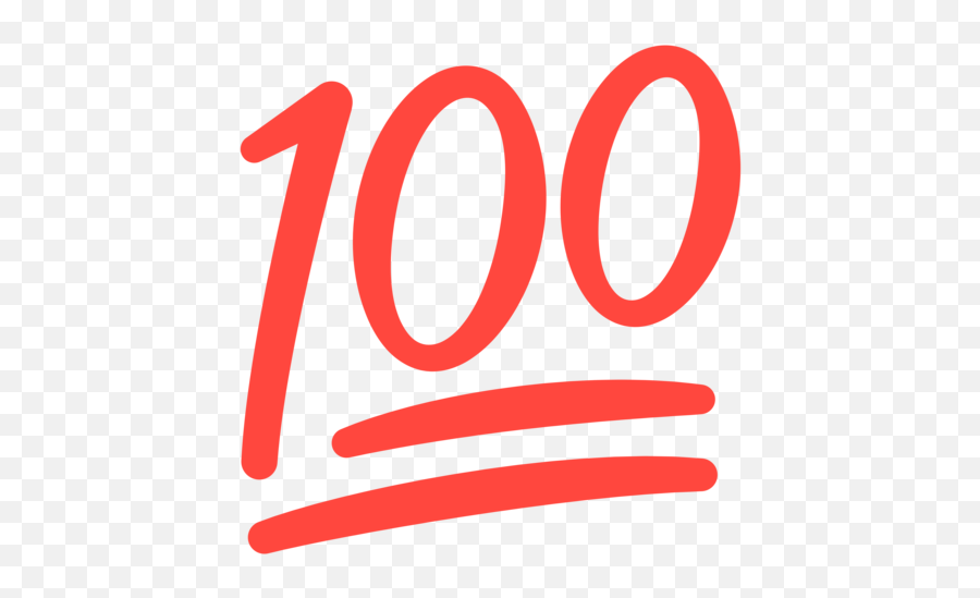 Hundred Points Emoji - Emoji,100 Emoji