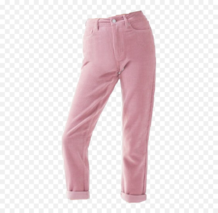 Pink Pants Jeans Vsco Outfit Corduroy - Pajamas Emoji,Emoji Clothing Pants