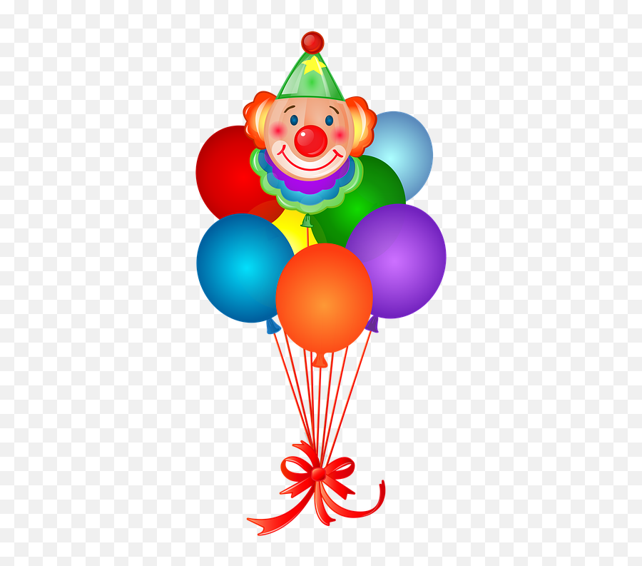 Balloon Helium Birthday - Clown With Balloons Clipart Emoji,Birthday Emoji Message