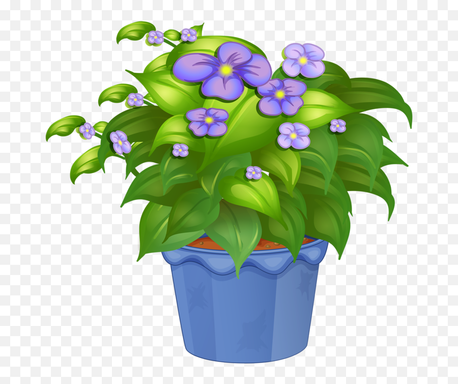 Library Of Colorful Flower Pot Clipart - Flower Pot Vector Png Emoji,Potted Plant Emoji