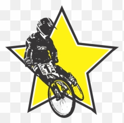 Bmx Racing Cycling - Desenho Estrela Dourada Png Emoji