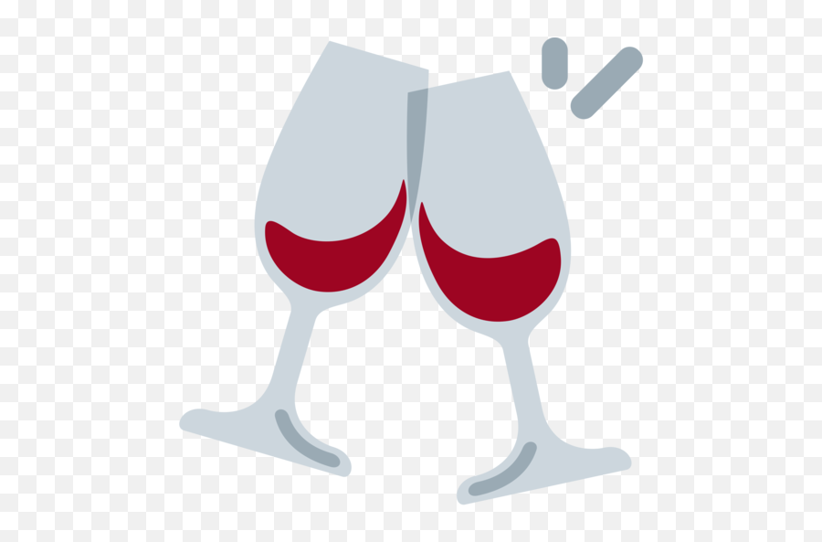 Clinking Glasses Emoji - Wine Emoji,Wine Emoji