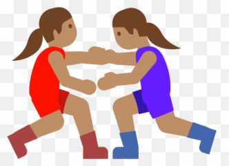 FileEmoji u1f93c 1f3fd 200d 2640svg - Wikimedia Commons Wrestler