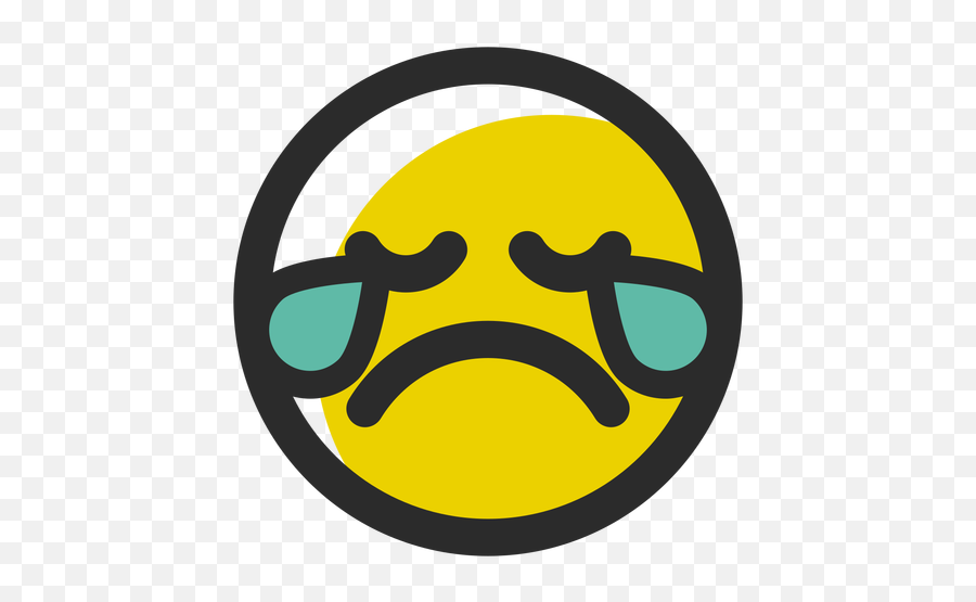 Cry Colored Stroke Emoticon - Transparent Png U0026 Svg Vector File Llanto Png Emoji,Cry Emoticon