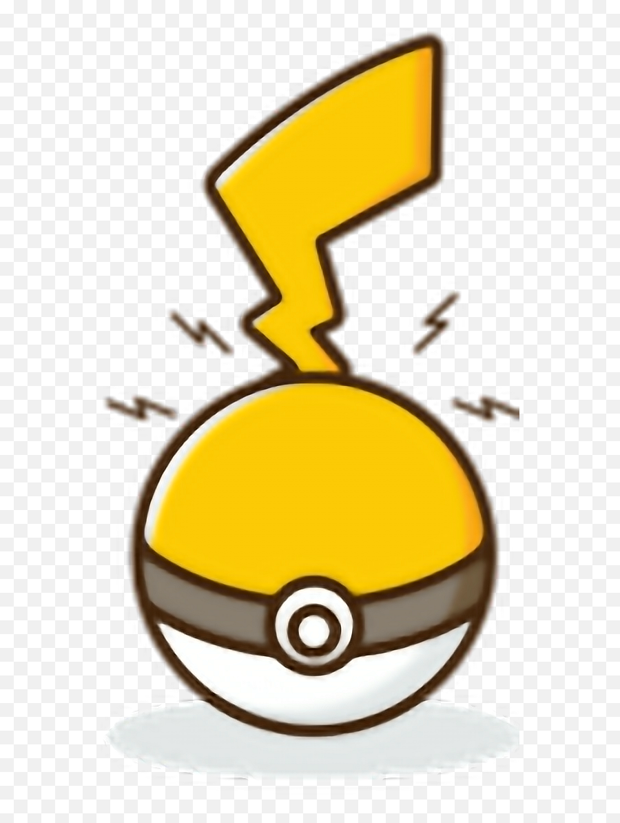 Pokeball Pikachu Pokemonpikachu Pikach - Badge Emoji,Pokeball Emoji