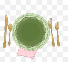 Tablelayout Knife Fork Spoon Cutlery - Placemat Emoji