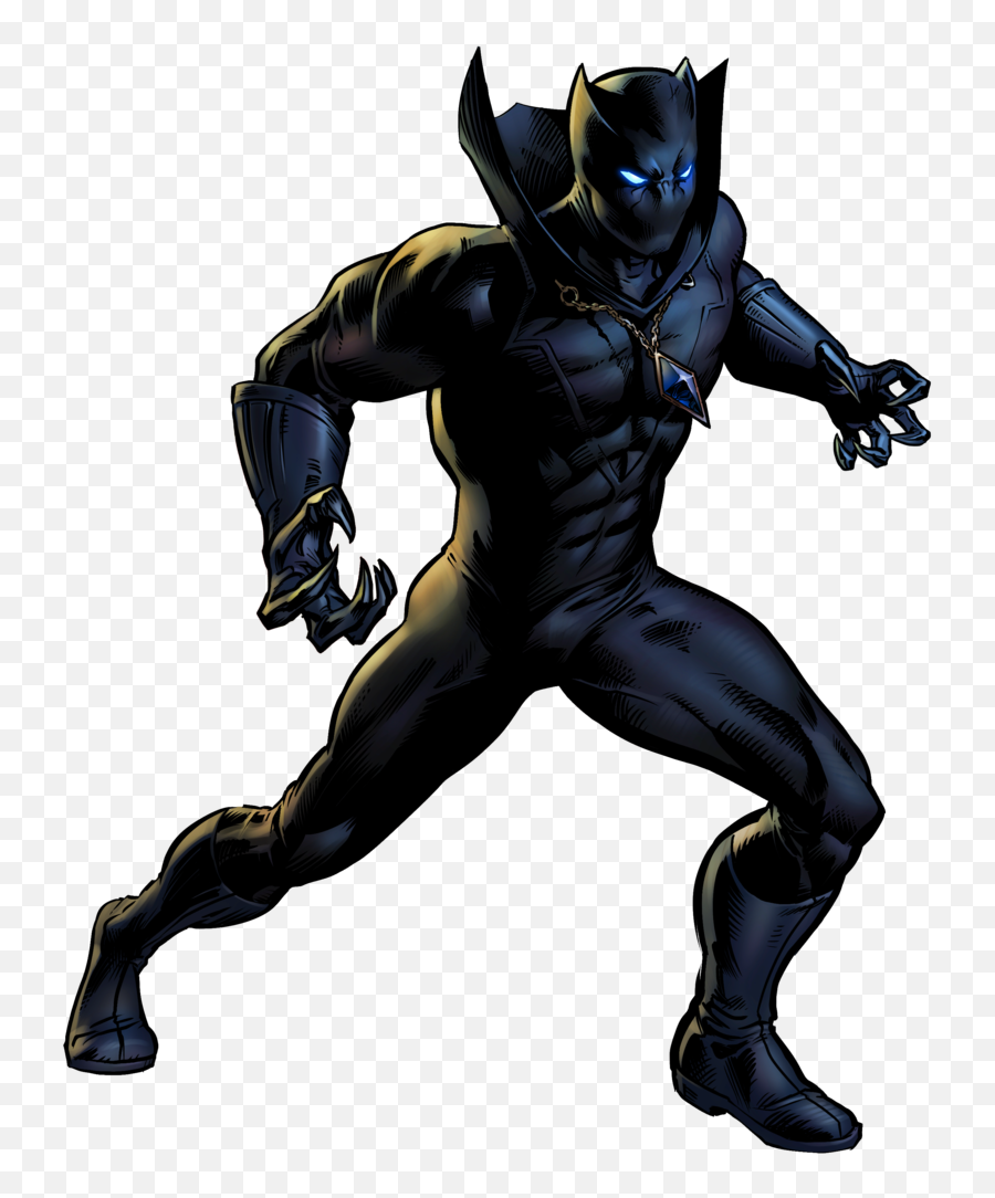 Black Panther Superhero Clipart - Marvel Black Panther Superhero Emoji,Wakanda Emoji