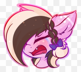 Download Ashee Bust Crying Fangs Oc - Drawing Emoji
