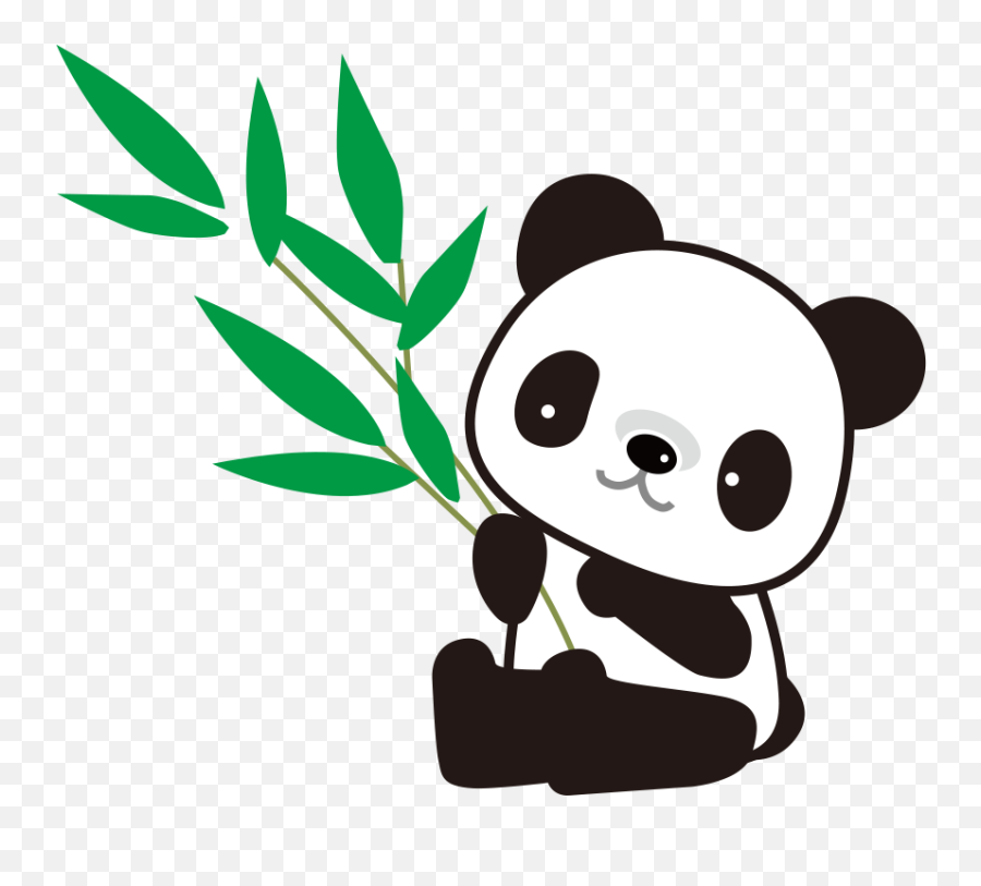 Panda Png Animal Images Panda Bear Cute Panda Baby Panda - Panda With Bamboo Drawing Emoji,Red Panda Emoji