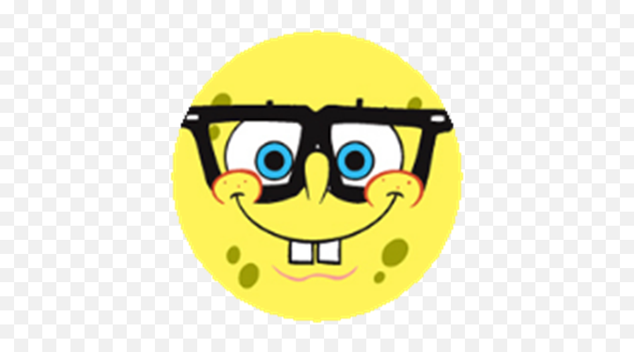 Spongebob Badge 7 - Roblox Nerd Gif Cartoon Emoji,Spongebob Emoticon
