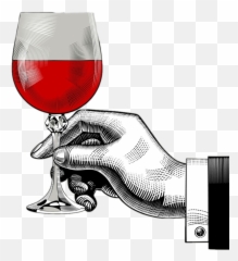 Red Redredwine Wine Drinks Man Suits - Dibujo De Una Mano Con Rosa Emoji