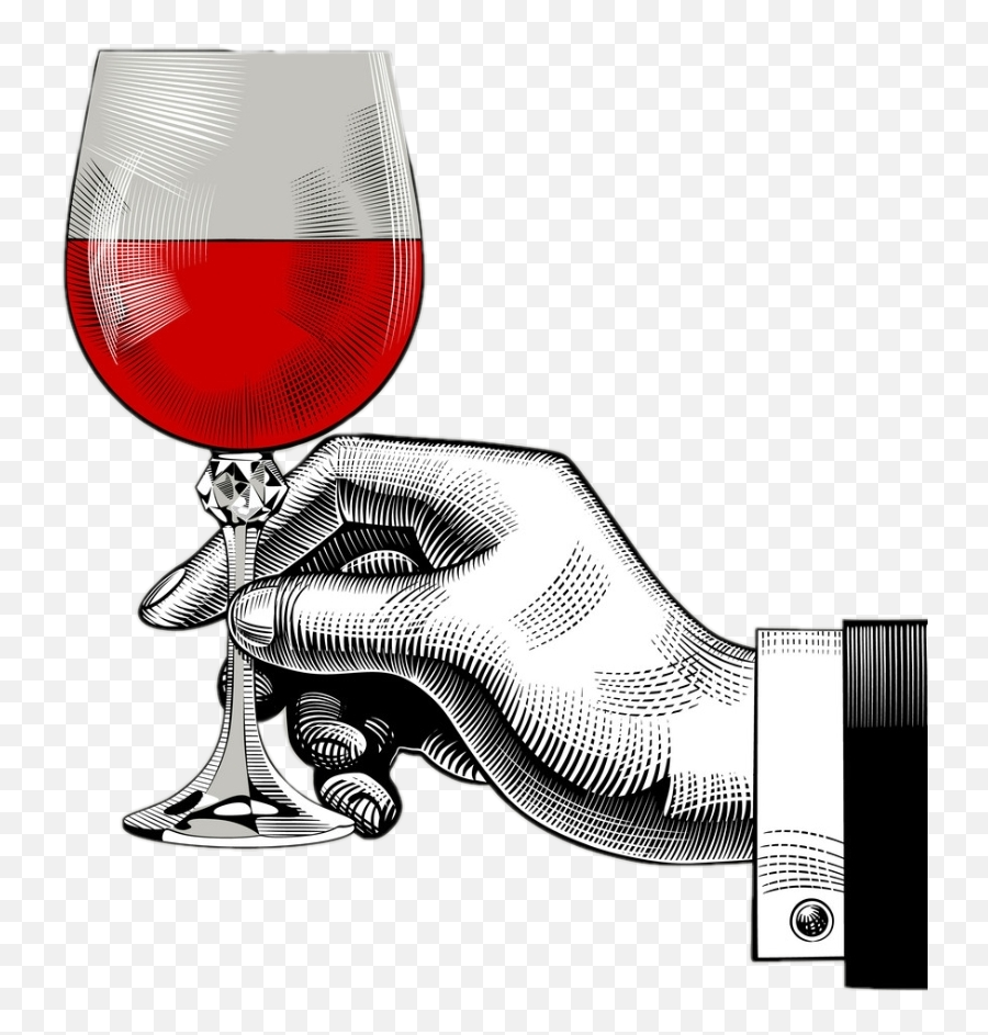 Red Redredwine Wine Drinks Man Suits - Dibujo De Una Mano Con Una Rosa Emoji,Champagne Toast Emoji