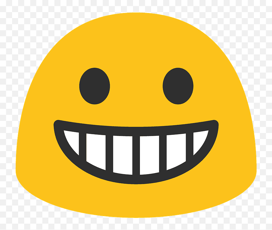 Grinning Face Emoji Clipart - Android Smiling Emoji,Sweating Laughing Emoji