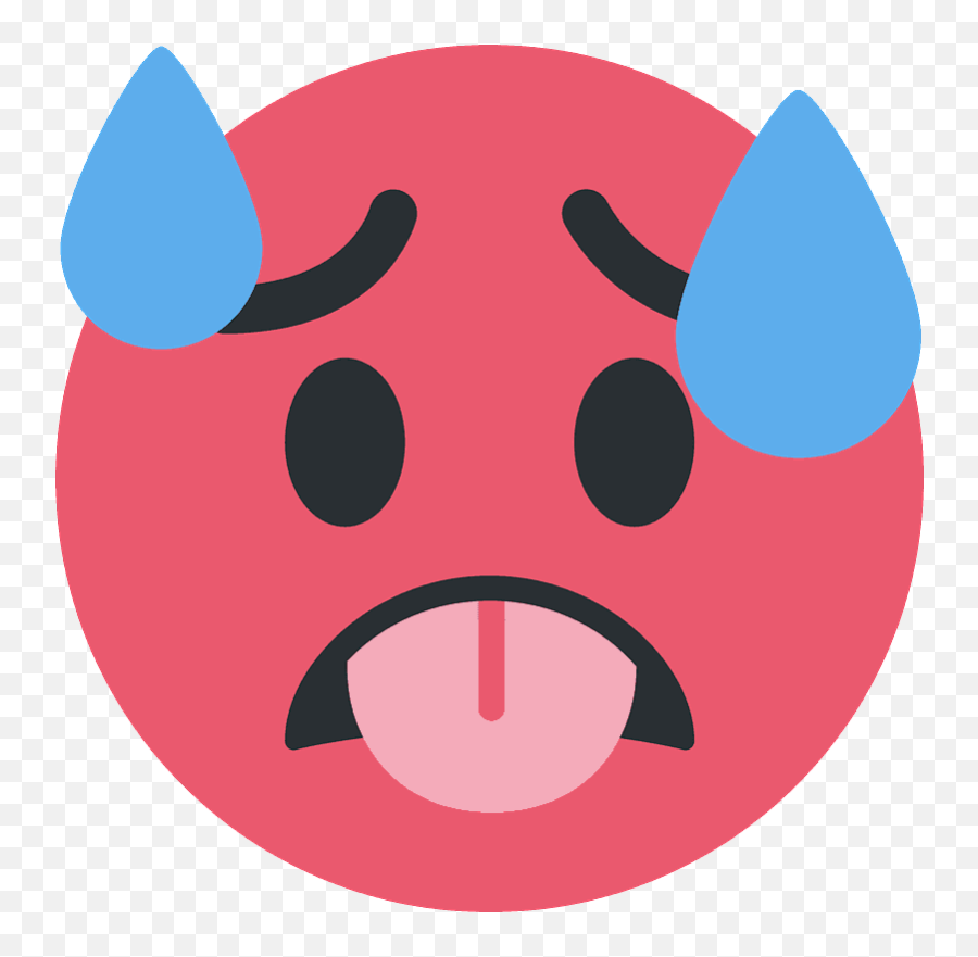 Hot Face Emoji Clipart - Hot Face Emoji,Face Emoji