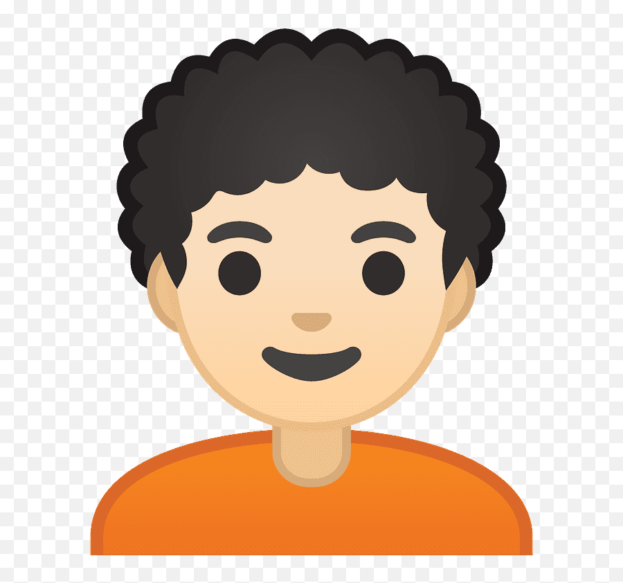 Person Emoji Clipart - Personas Con Pelo Rizado Dibujo,Person Emoji