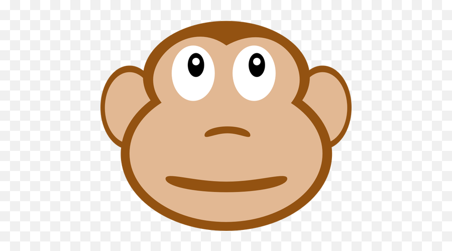Monkeys Face - Monkey Cartoon Emoji,100 Emoji Png