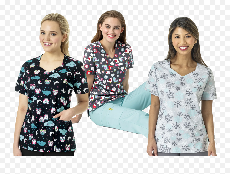 Custom U0026 Fun Scrubs Zoe Chloe - Seasonal Scrubs Bridge Uniformes Hospitalares Femininos Emoji,Nursing Emoji