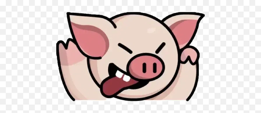 Girl Lihkg Pig Whatsapp Stickers - Lihkg Pig Sticker Emoji,Pig Knife Emoji