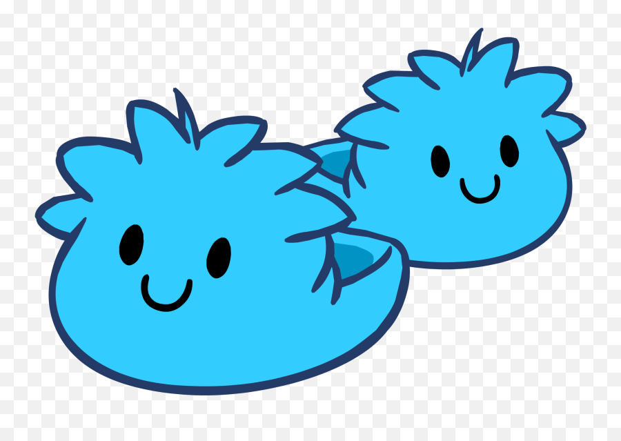 Blue Puffle Slippers - Happy Emoji,Emoticon Slippers