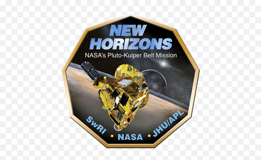 New Horizons Pluto - New Horizons Mission Logo Emoji,Moon And Stars Emoji