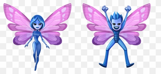 Facebook Emoji V3 Grafik Mythos Llc - Faerie Emoji,Wing Emoji
