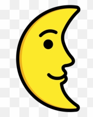 Openmoji - Clip Art Emoji,Crescent Emoji