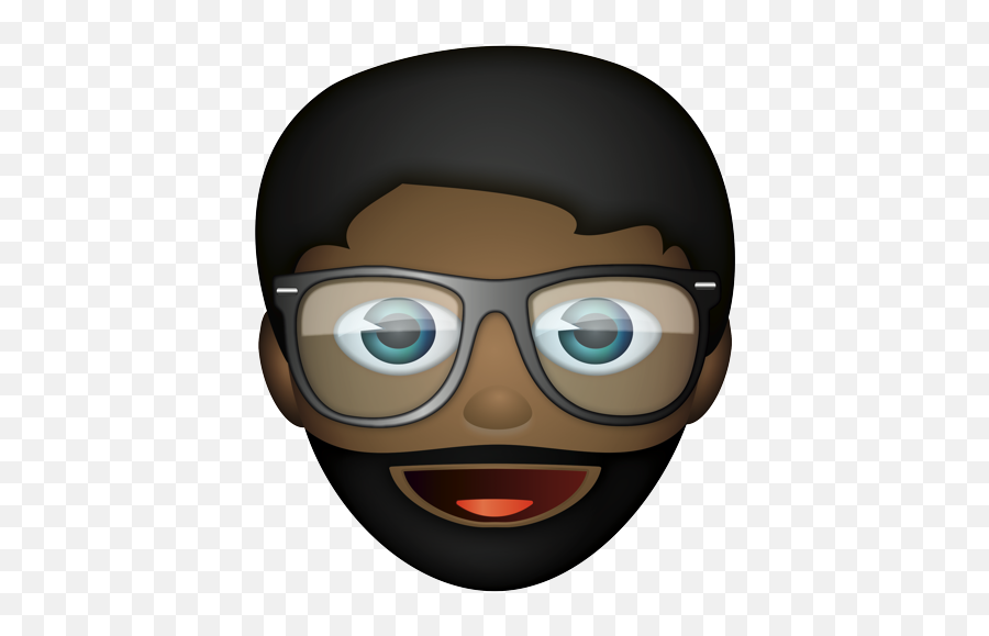 Smiling Man With Beard And Glasses - Man With Glasses Emoji,Emoji With Beard