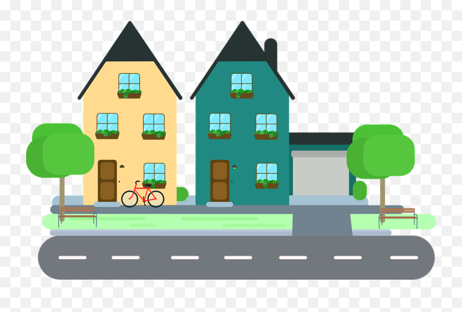House Cottage Residence Family - Neighborhood Clipart Emoji,Real Estate Emojis