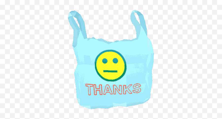 Thanks Plastic Bag Gif - Smiley Emoji,Emoji Thanks
