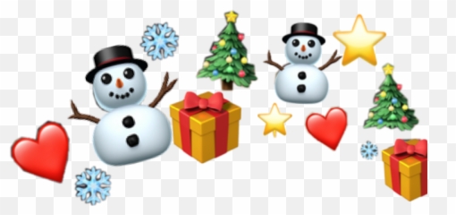 Christmas Crown Emoji Emojicrown Winter Freetoedit - Cartoon