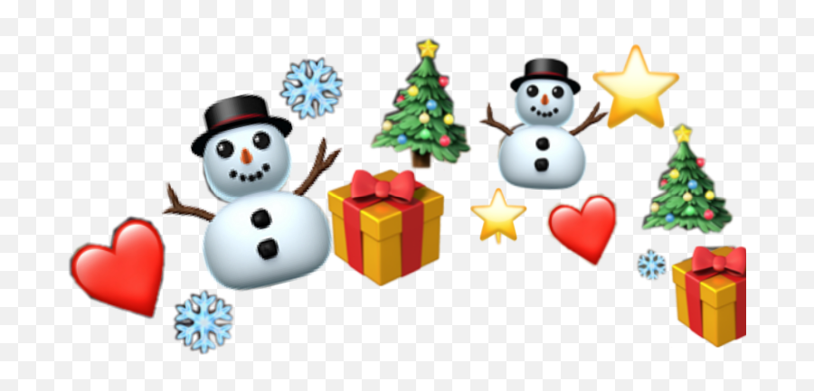 Christmas Crown Emoji Emojicrown Winter Freetoedit - Cartoon,Winter Emoji