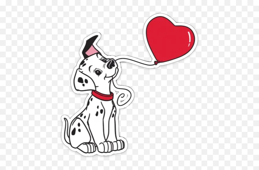 101 Dalmatians Stickers For Whatsapp - One Hundred And One Dalmatians Png Emoji,Dalmatian Emoji