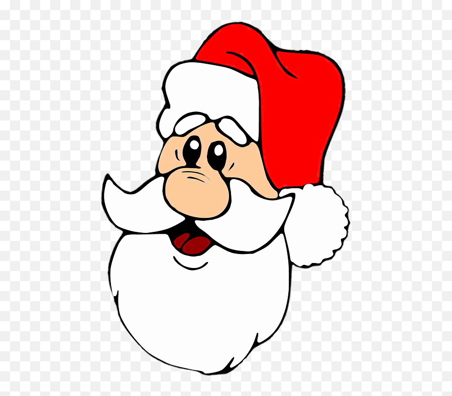 Noel Christmas Merry - Santa Head Cartoon Transparent Emoji,Merry Xmas Emoji
