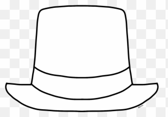 Gloves Clipart Top Hat - Black And White Emoji