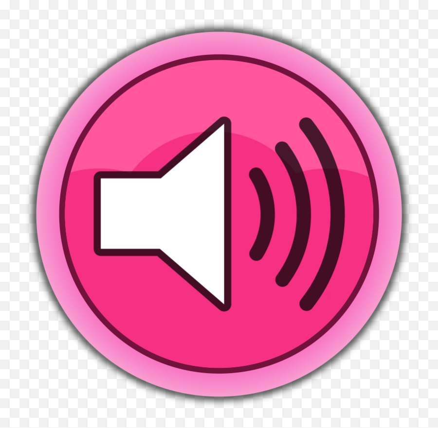 Download Free Png Pink Button Sound On - Dlpngcom Sound On Off Button Emoji,Sound Emoji