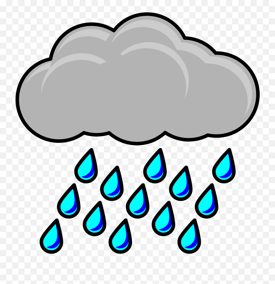Rain Cloud Free Download Clip Art - Transparent Background Rain Clipart Emoji,Raining Emoji