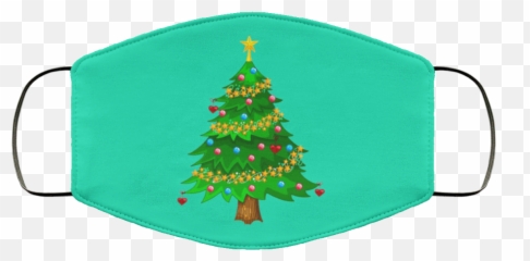 Beautiful Christmas Tree Face Mask - Cloth Face Mask Emoji,Emoji Xmas Tree