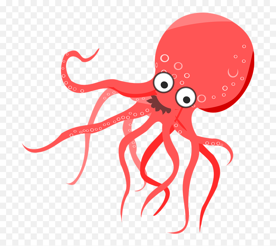 Free Octopus Squid Illustrations - Cartoon Transparent Octopus Png Emoji,Squid Emoticon