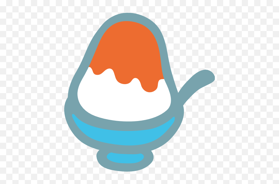 Shaved Ice Emoji For Facebook Email Sms - Shaved Ice Cartoon Png,Ice Emoji