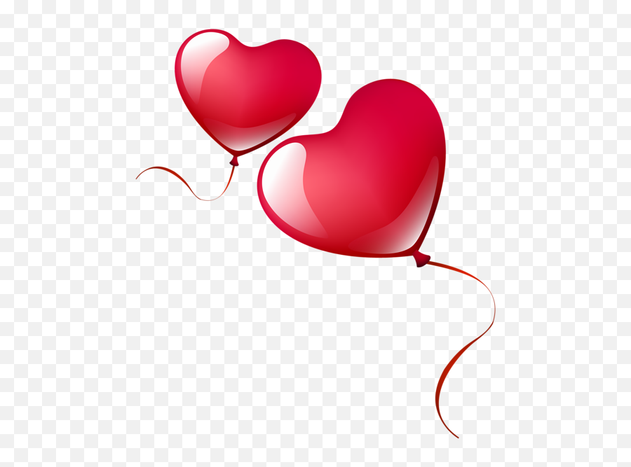 Heart Balloons Png Clipart Image - Red Heart Balloon Png Emoji,Heartbeat Emoji