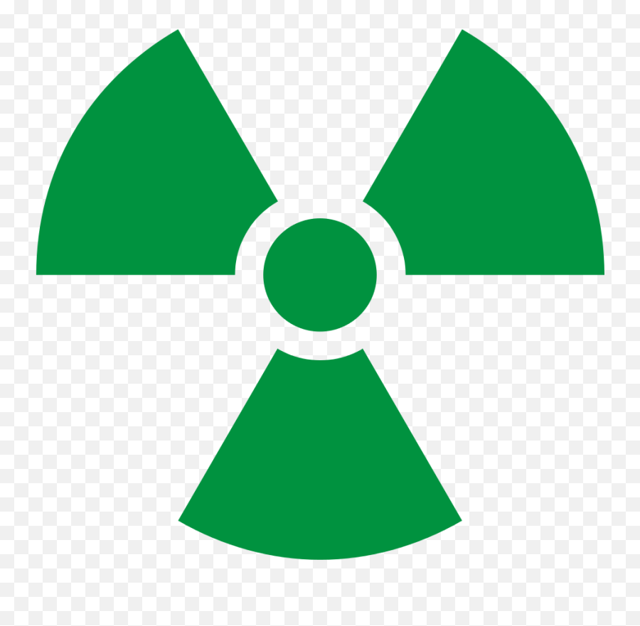 Radiation Symbol Green Clipart - Green Radioactive Symbol Png Emoji,Prince Symbol Emoji