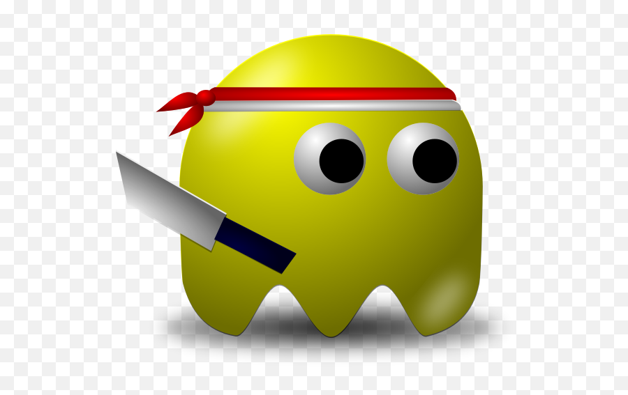 Pejuang - Pacman Ninja Emoji,Ghost Emoji
