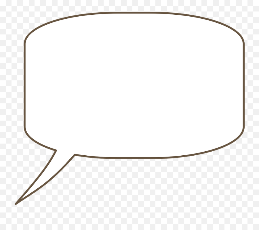 Bubble Speech Blank - Clip Art Bubble Blank Emoji,Empty Box Emoji