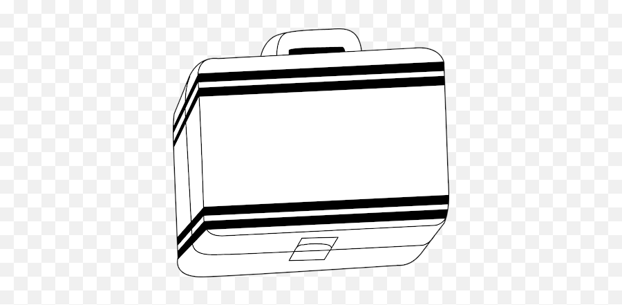 Free Lunchbox Clipart Black And White - Black Clipart Black And White Lunch Box Emoji,Emoji Lunch Box