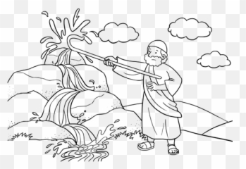 Moses In Der Natur - Water From The Rock Activity Page Emoji,Pilot Emoji